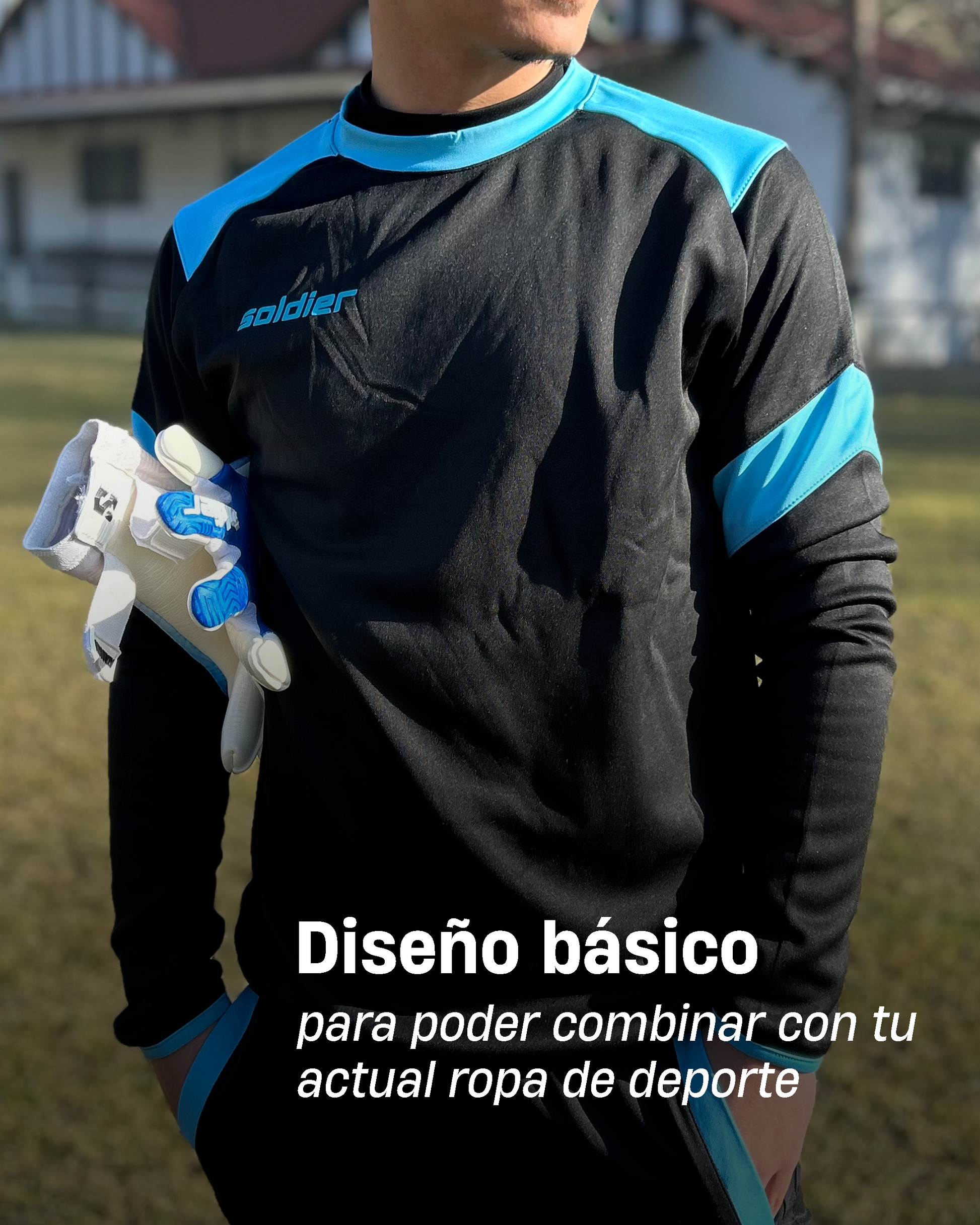 SUDADERA ENTRENAMIENTO Black Blue - Main Image